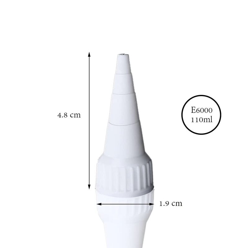 فيرست تشويس غطاء أطراف أداة توزيع المكياج من 1st Choice لأنابيب لاصقة E6000 Craft Glue 3.7 أونصة (4 قطع) - Image 2